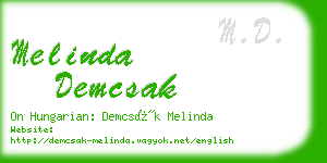 melinda demcsak business card